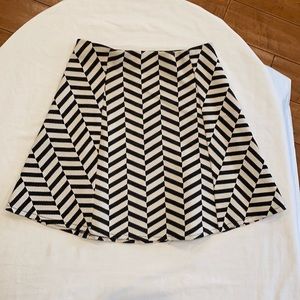 Zara striped mini skirt